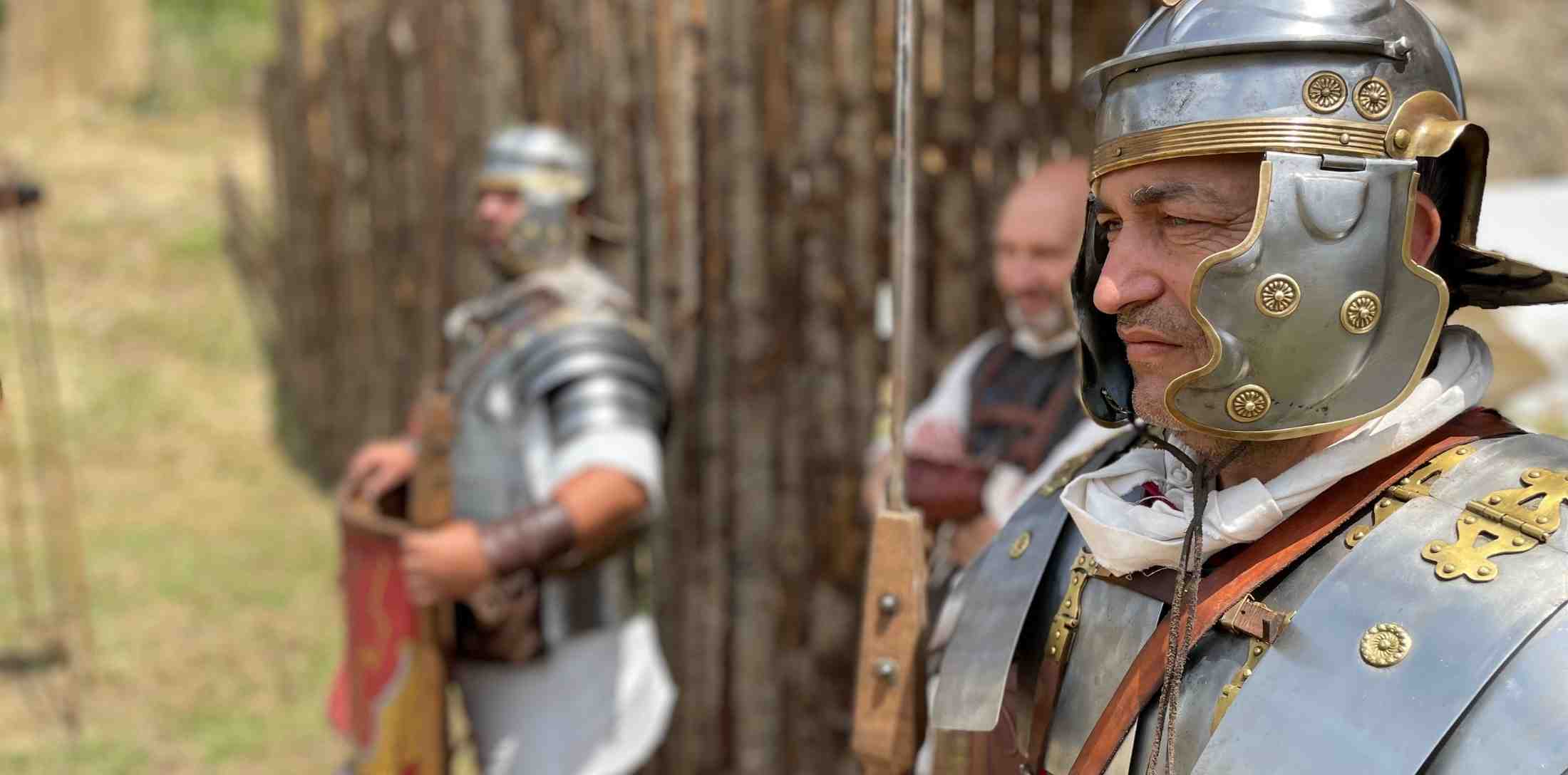 Evento Sacramentum Legionis con particolare di un legionario romano