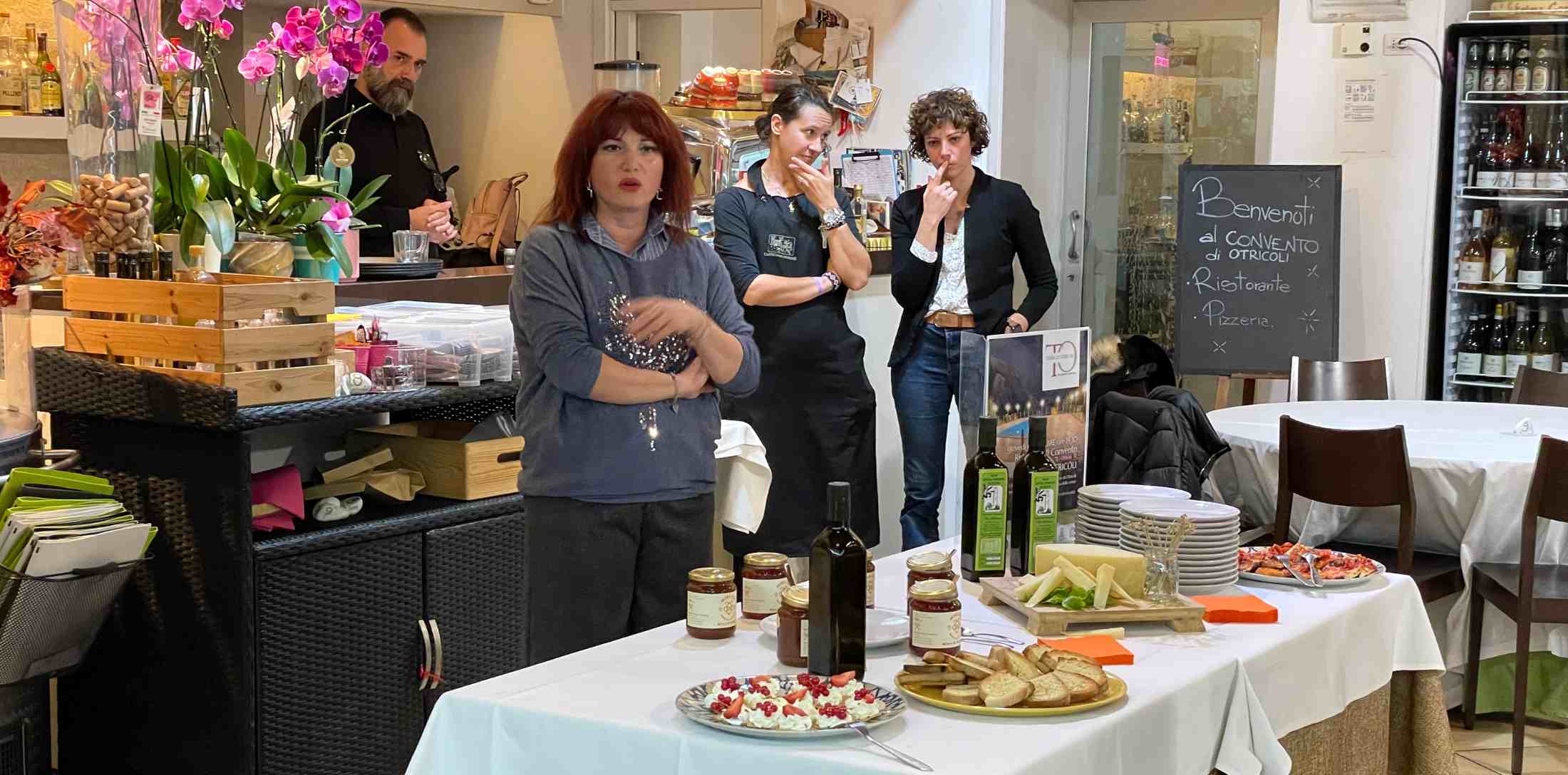 Presentazione di Mielita durante l'evento Degusta Otricoli presso il ristorante Il Convento