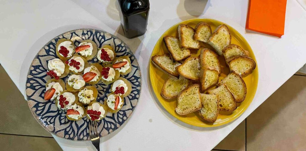 Bruschette con Olio EVO Pellerucci e Ricotta