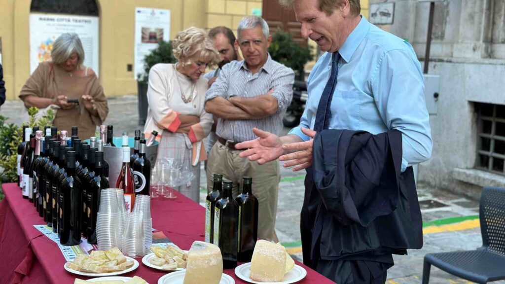 L'olio del Frantoio Pellerucci durante l'evento Degusta Otricoli a Narni in collaborazione con il ristorante Mamarama